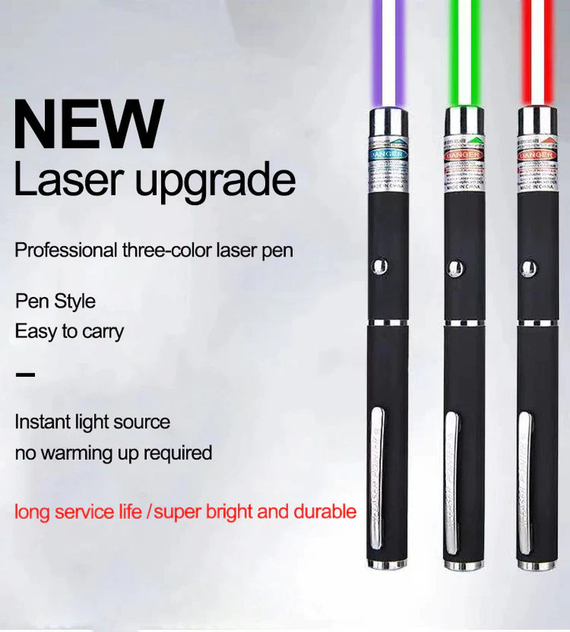 Laser Pointer Pen / Green, Blue, Red Beam