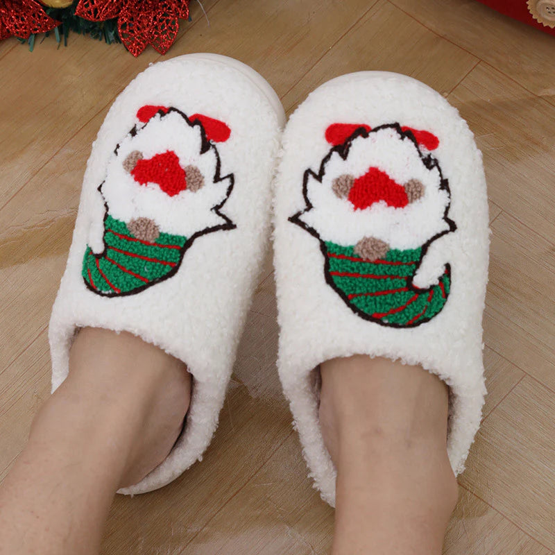 Cute Santa Claus Christmas Slippers
