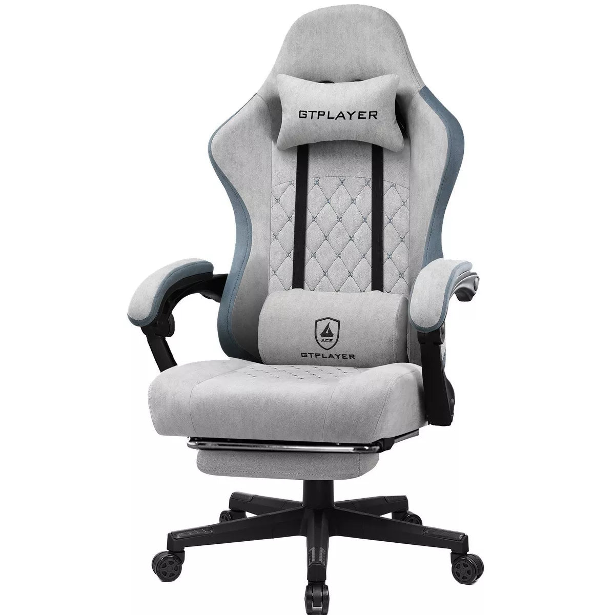 GTPLAYER Gaming Chair Fabric Linkage Armrests Ergonomic