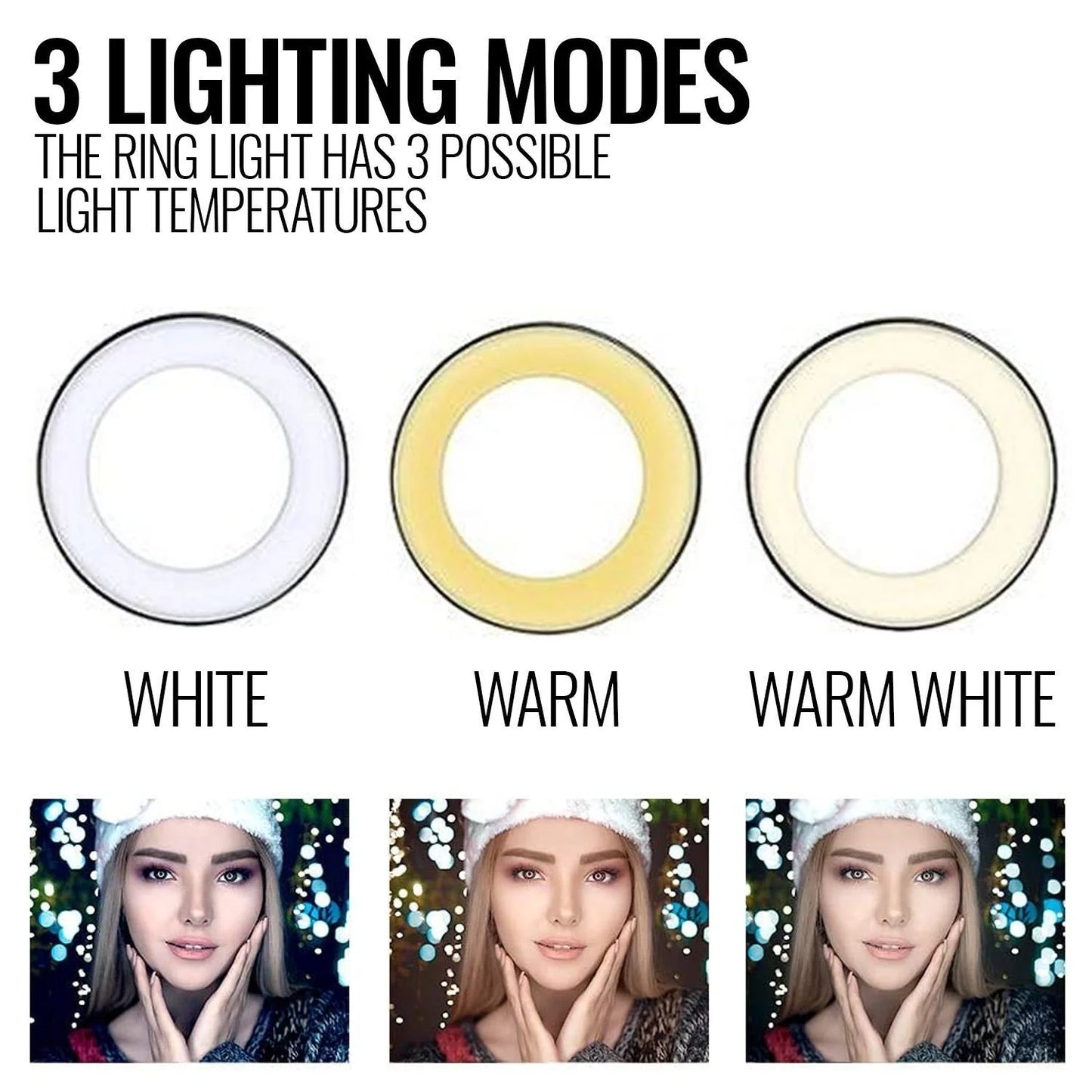 LED Ring Light with Stand for Makeup Photography Video for Iphone Selfie Stream