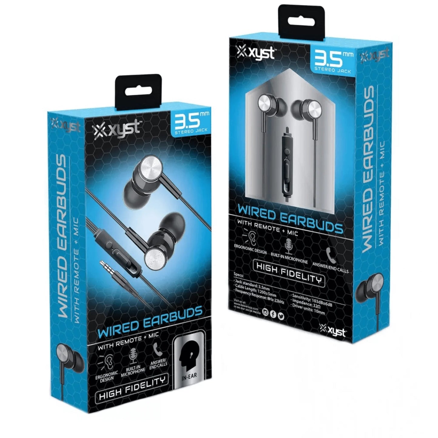 3.5Mm Stereo In-Ear Earbuds with Microphone