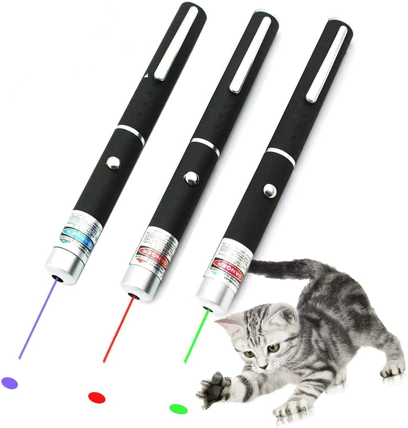 Laser Pointer Pen / Green, Blue, Red Beam