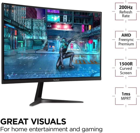 Viewsonic 27 Inch Curved 1080P Gaming Monitor
