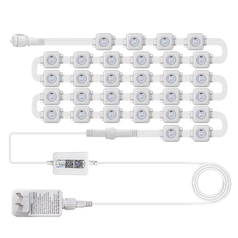 45M RGB LED Outdoor String Lights with APP Control and Scene Modes