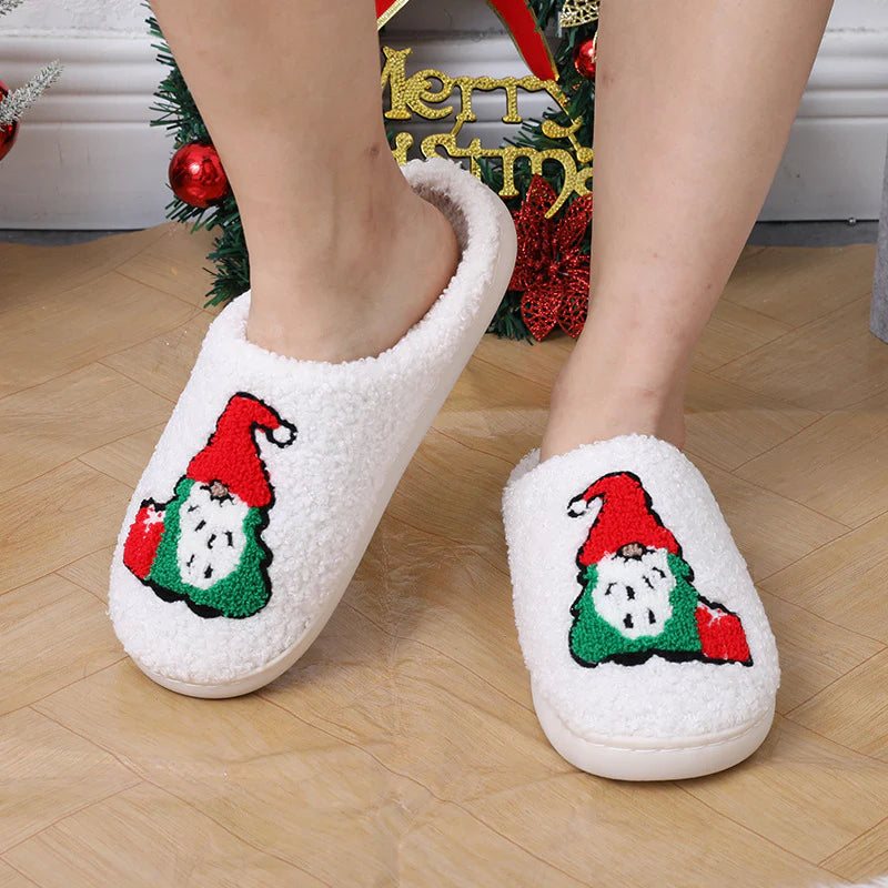 Cute Santa Claus Christmas Slippers
