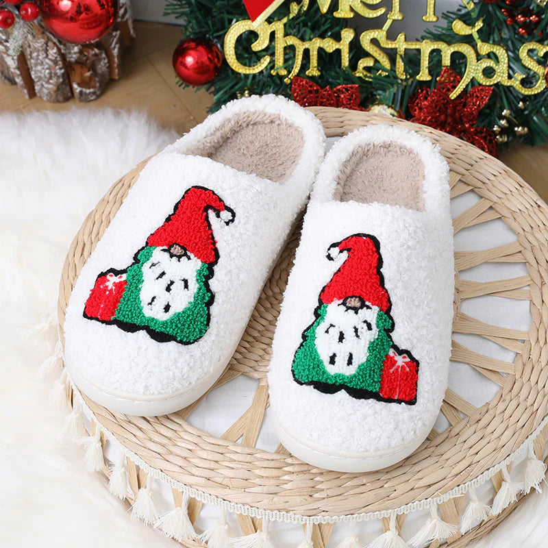 Cute Santa Claus Christmas Slippers