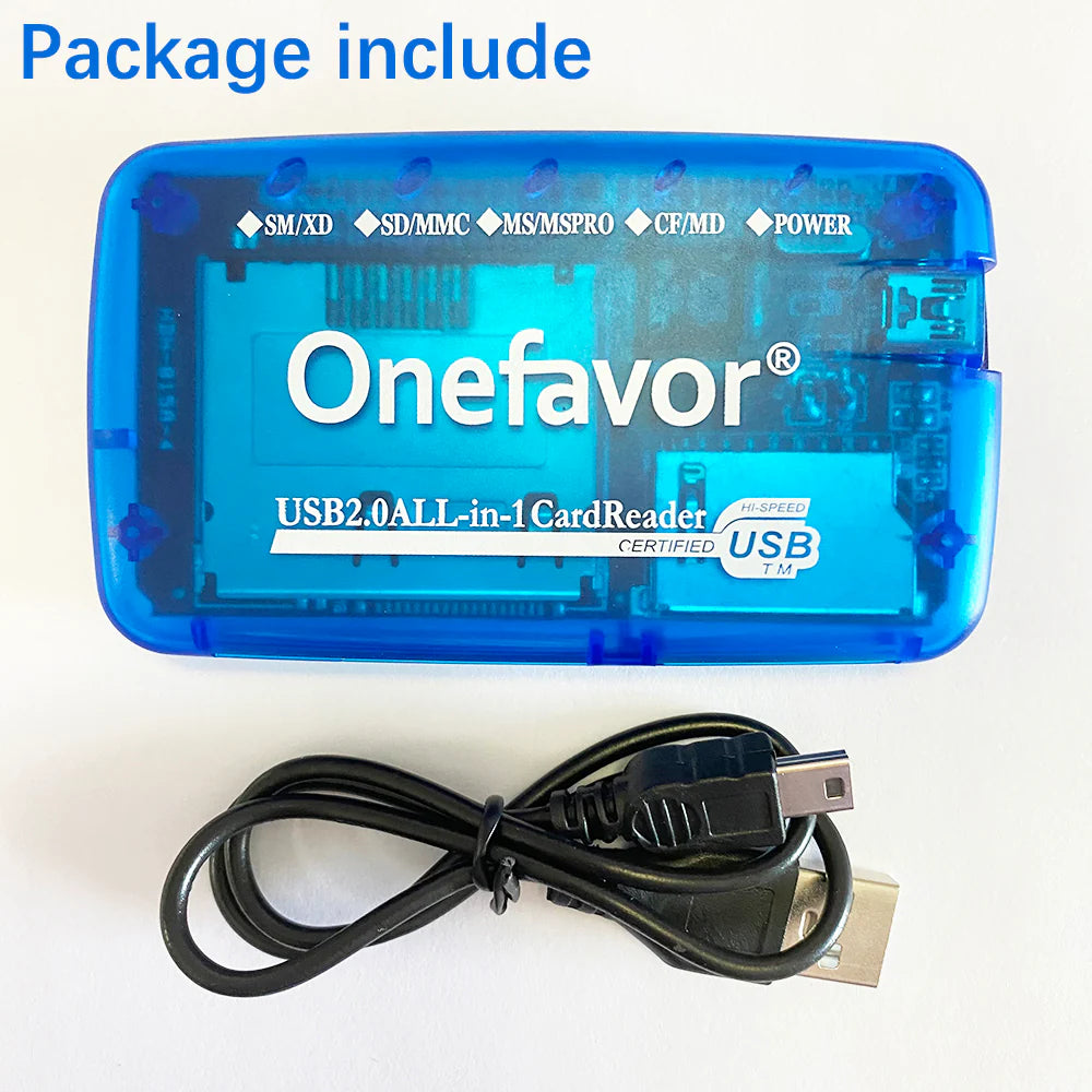 Portable Memory Card Reader SM Card Reader High Speed USB 2.0 All in One Cardreader Supply for SM SD MMC Memory Stick