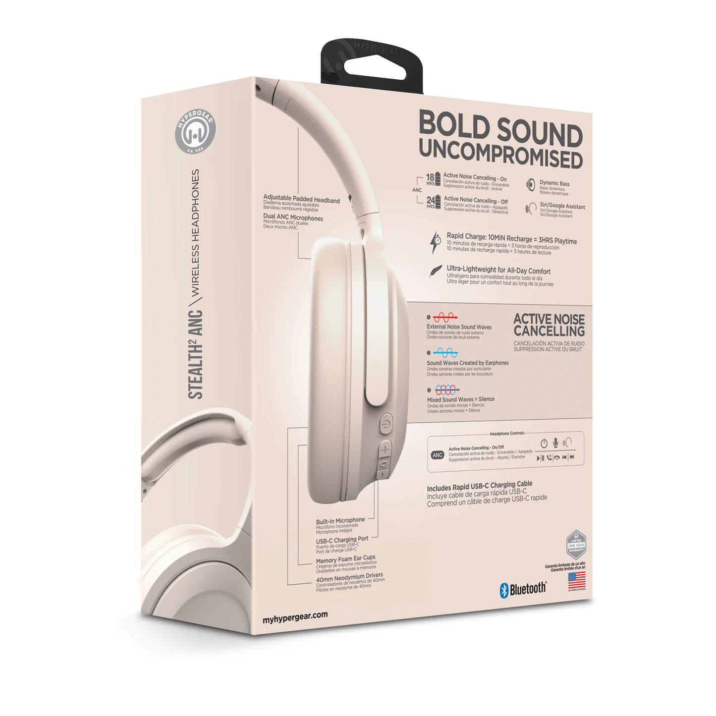 Stealth2 ANC Wireless Headphones