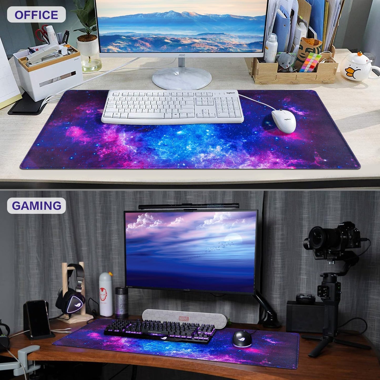 Gaming Mouse Pad, 31.5X15.7Inch Large Extended Mousepad