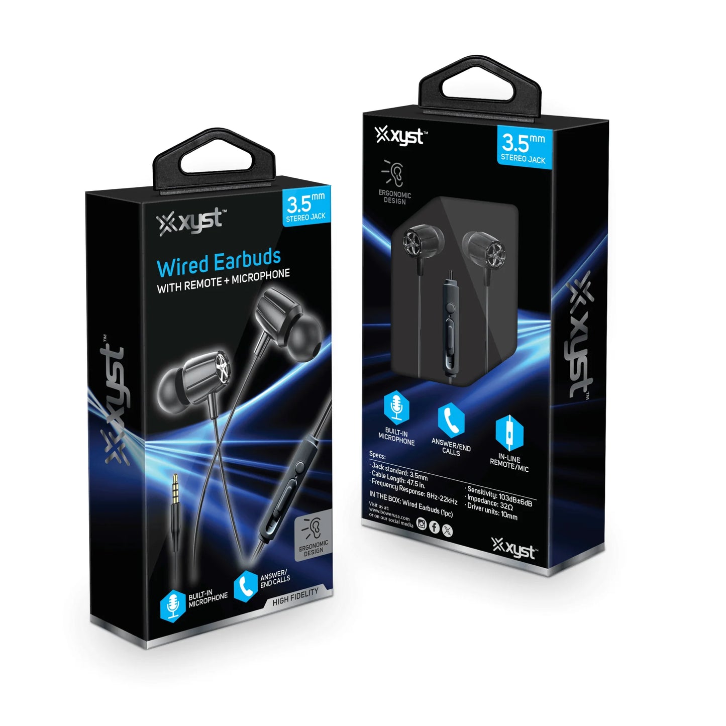 3.5Mm Stereo In-Ear Earbuds with Microphone