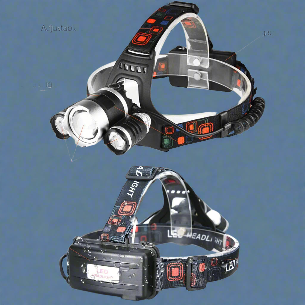 LED Headlamp Flashlight Tactical Brightest Light Camping Hunting Hiking Work
