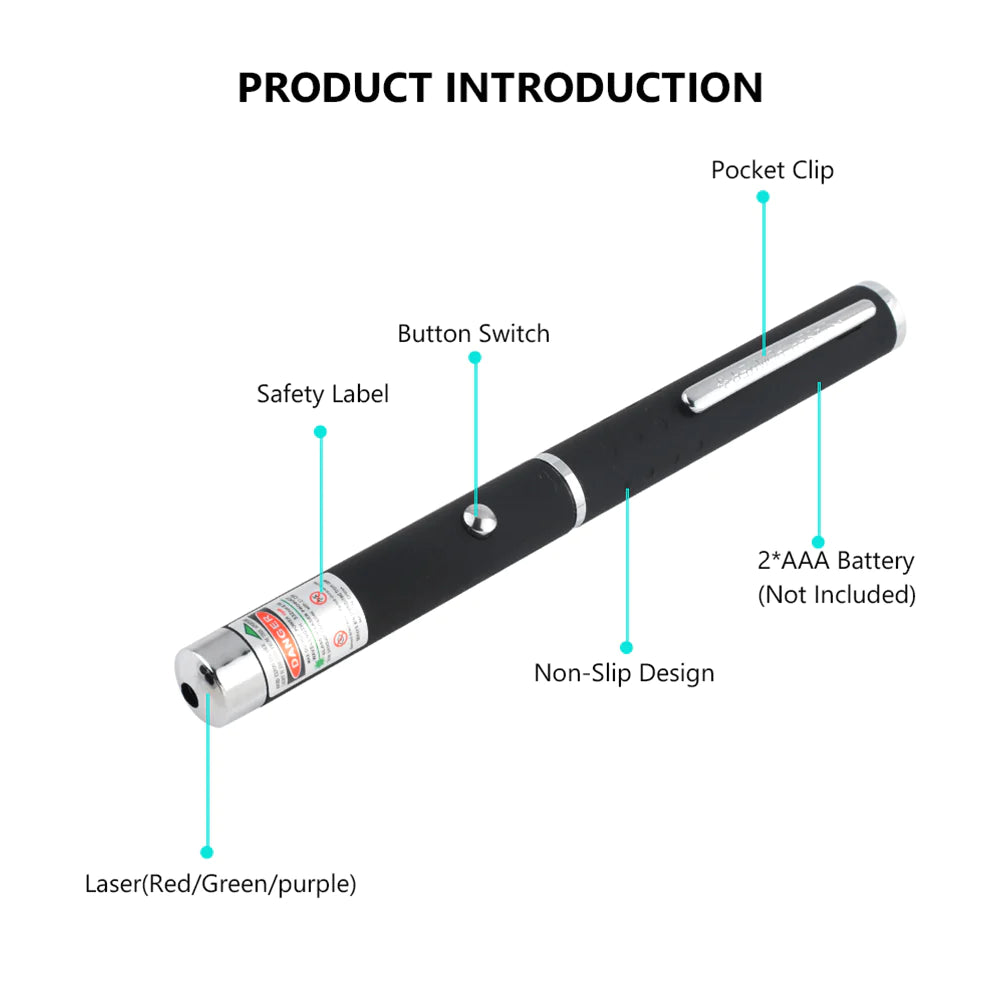 Laser Pointer Pen / Green, Blue, Red Beam