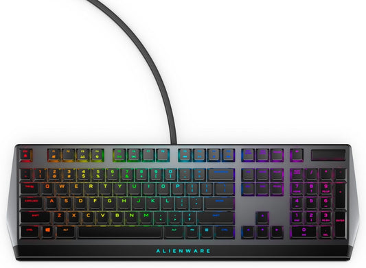 Low-Profile RGB Gaming Keyboard AW510K, Alienfx per Key RGB LED Color Backlighting