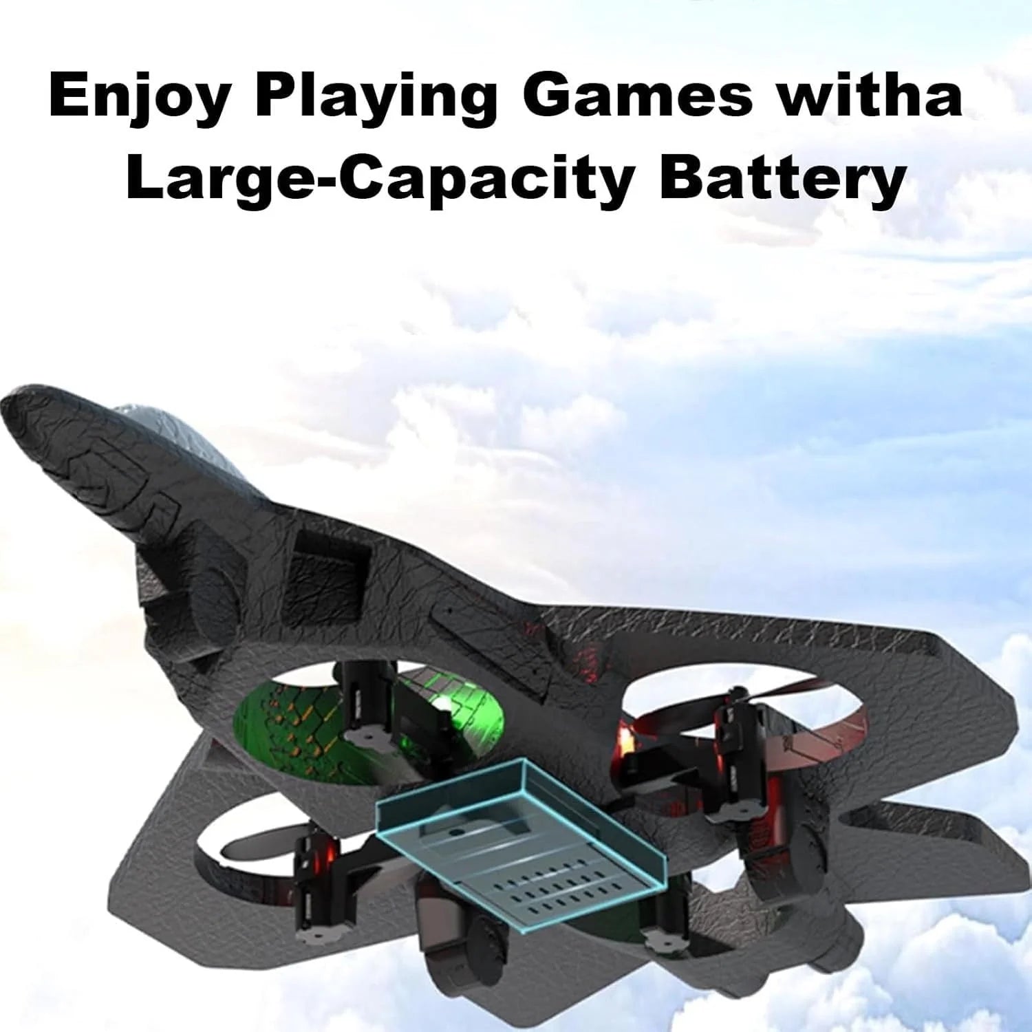 2026 Upgraded Skyriders RC Jet-Rc Stunt Fighter Jet Toy for Adult with 360° Flips & LED Lights, Remote Control Airplanes Foam Planes Drone with Battery & Fan Blade