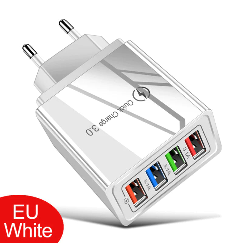 EU/US Plug USB Charger Quick Charge 3.0 for Phone Adapter for Iphone 12 Pro Max Tablet Portable Wall Mobile Charger Fast Charger