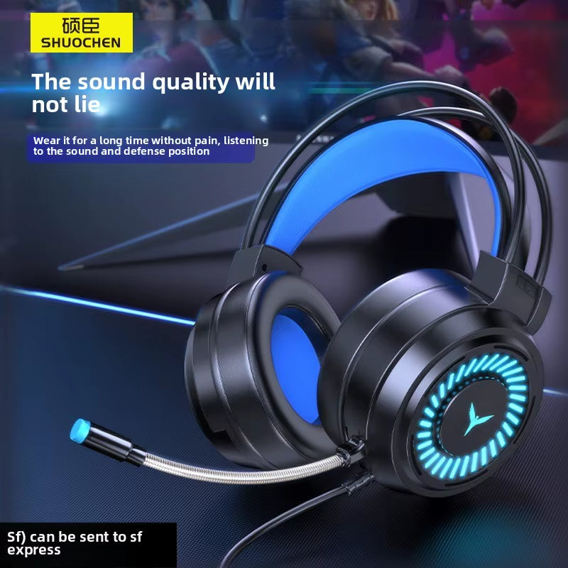 Hot Selling G58 Gaming Headphones Stereo Surround 7.1 Wired Headphones Microphones Esports Gaming Gear Over-Ear Headphones
