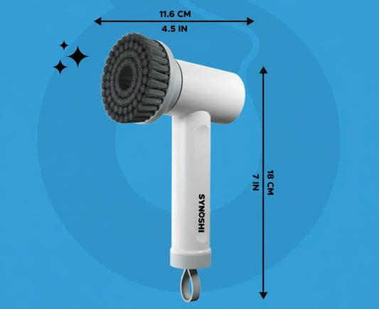 ® Electric Scrubber with 3 Replaceable Brush Heads, Cordless Waterproof Spin Power Cleaner