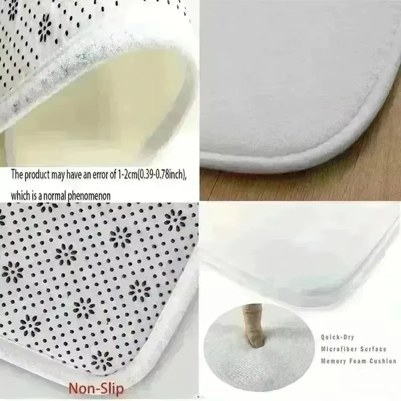 Santa Claus Christmas 3D Printed round Mat Christmas Christmas Decor Christmas Welcome Door Mat Winter Home Christmas Decoration