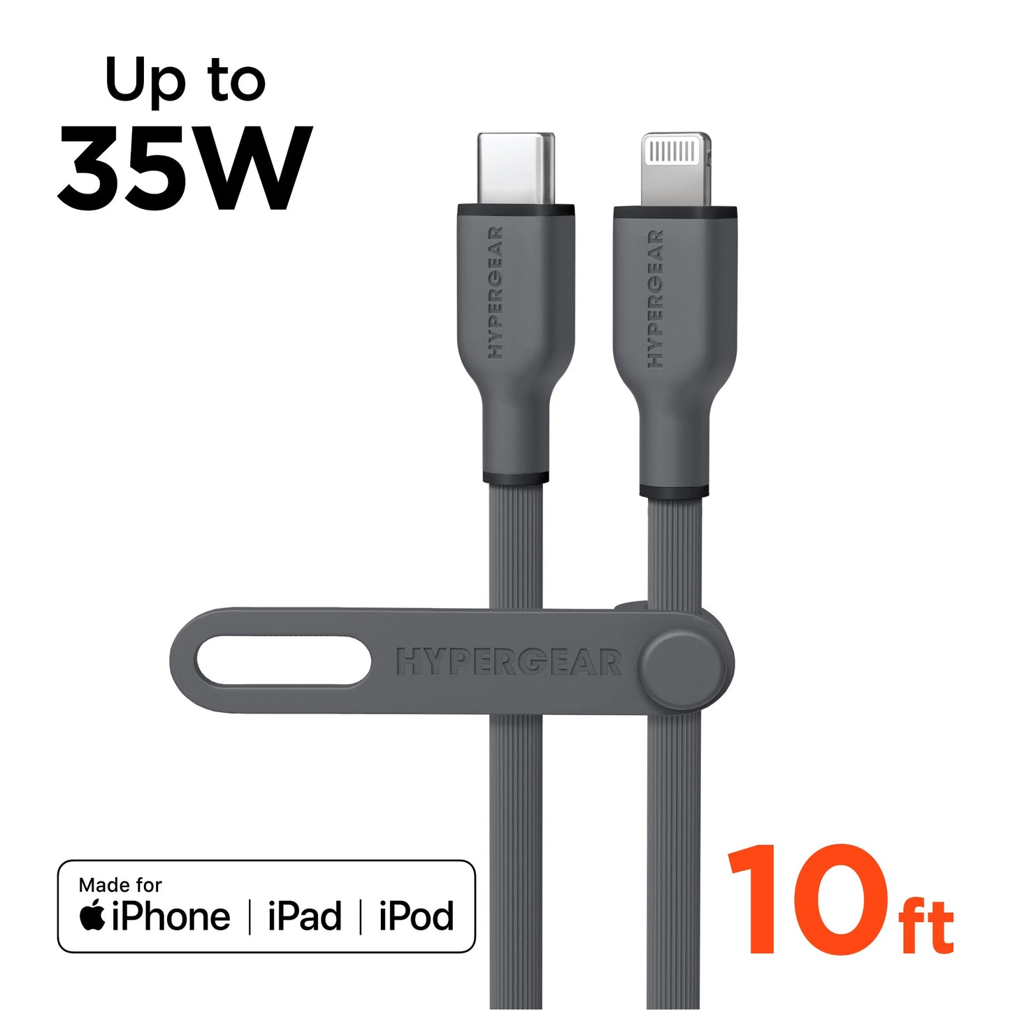 Hypergear Flexi PRO USB-C to Lightning Cable 10Ft