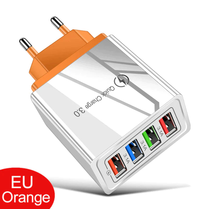 EU/US Plug USB Charger Quick Charge 3.0 for Phone Adapter for Iphone 12 Pro Max Tablet Portable Wall Mobile Charger Fast Charger