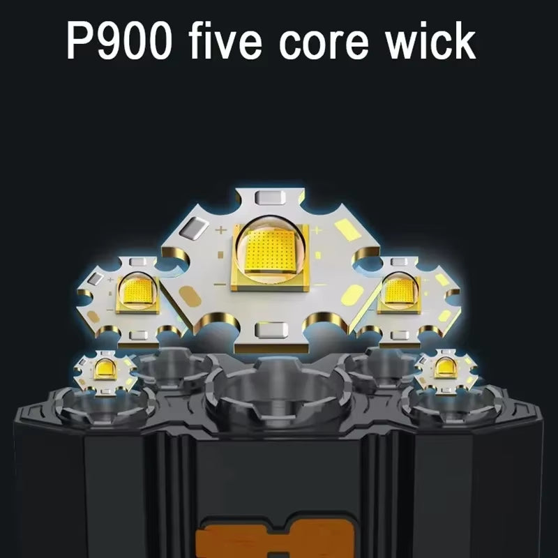 5 LED Flashlight Rechargeable Head Light 