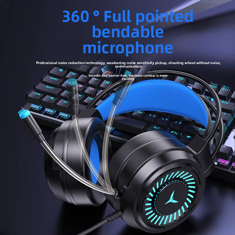 Hot Selling G58 Gaming Headphones Stereo Surround 7.1 Wired Headphones Microphones Esports Gaming Gear Over-Ear Headphones
