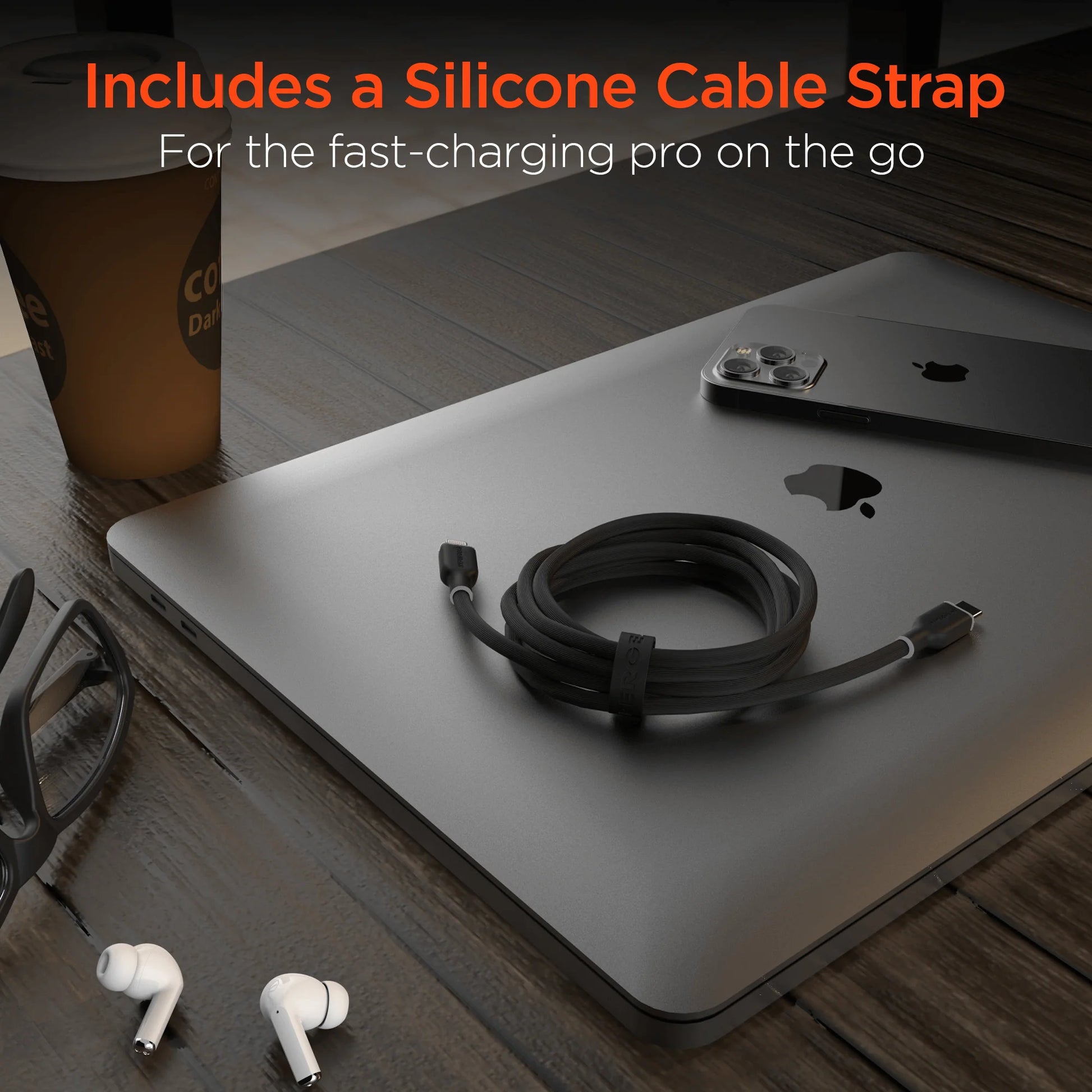 Hypergear Flexi PRO USB-C to Lightning Cable 10Ft