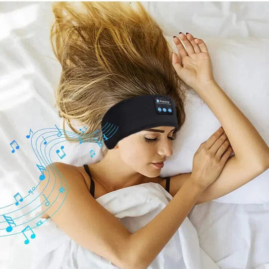 Bluetooth Sleep Headband – Wireless Headphones, Built-In Speakers, Comfortable Fabric, 10-Hour Battery Life