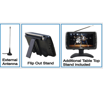 Naxa 7" Portable 12 Volt TV & Digital Multimedia Player