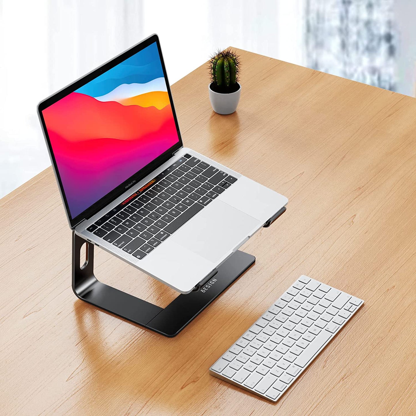 BESIGN LS03 Aluminum Laptop Stand, Detachable Computer Stand, Black