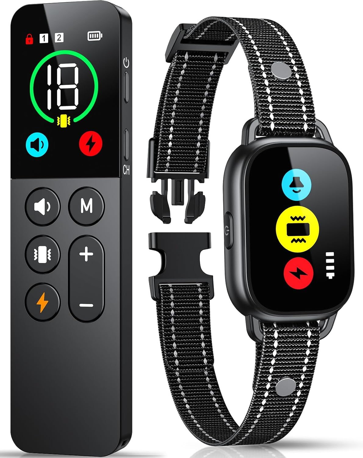 Dog Training Collar with Remote, Shock Collar with 3 Training Modes, Waterproof 