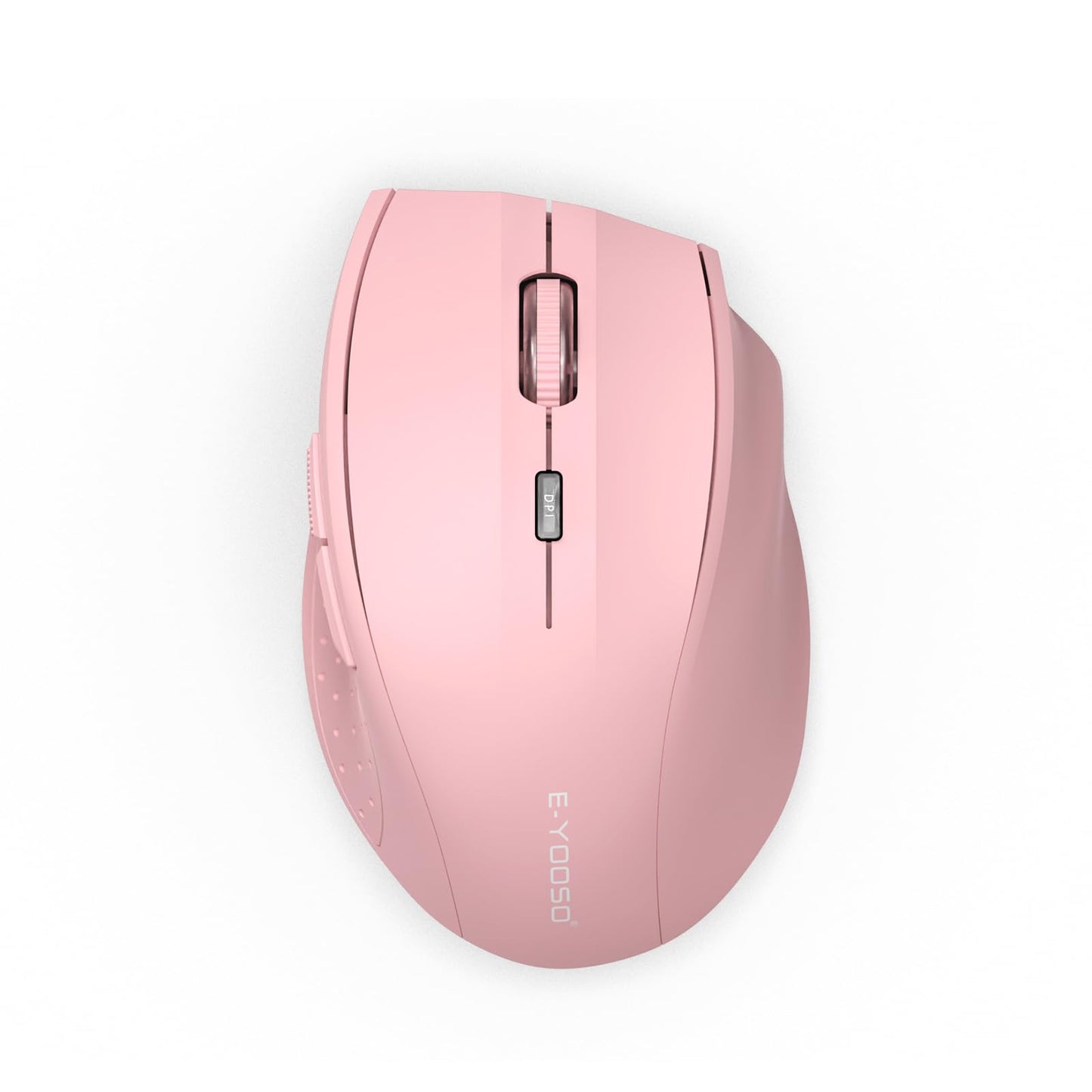E-YOOSO Wireless Mouse for Laptop, Portable Optical Computer Mouse, 6 Buttons, Cordless 2.4GHz with USB Receiver, 5-Level 4800 DPI, 18 Months Battery Life for PC Chromebook Windows Mac
