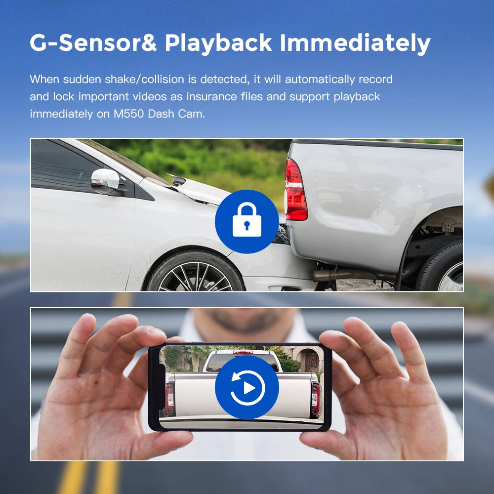 3 Channel Dash Cam Front inside Rear Three Way Car Dash Camera 4K+1080P Dual Channel with Wifi GPS IR Night Vision DVR Black Box