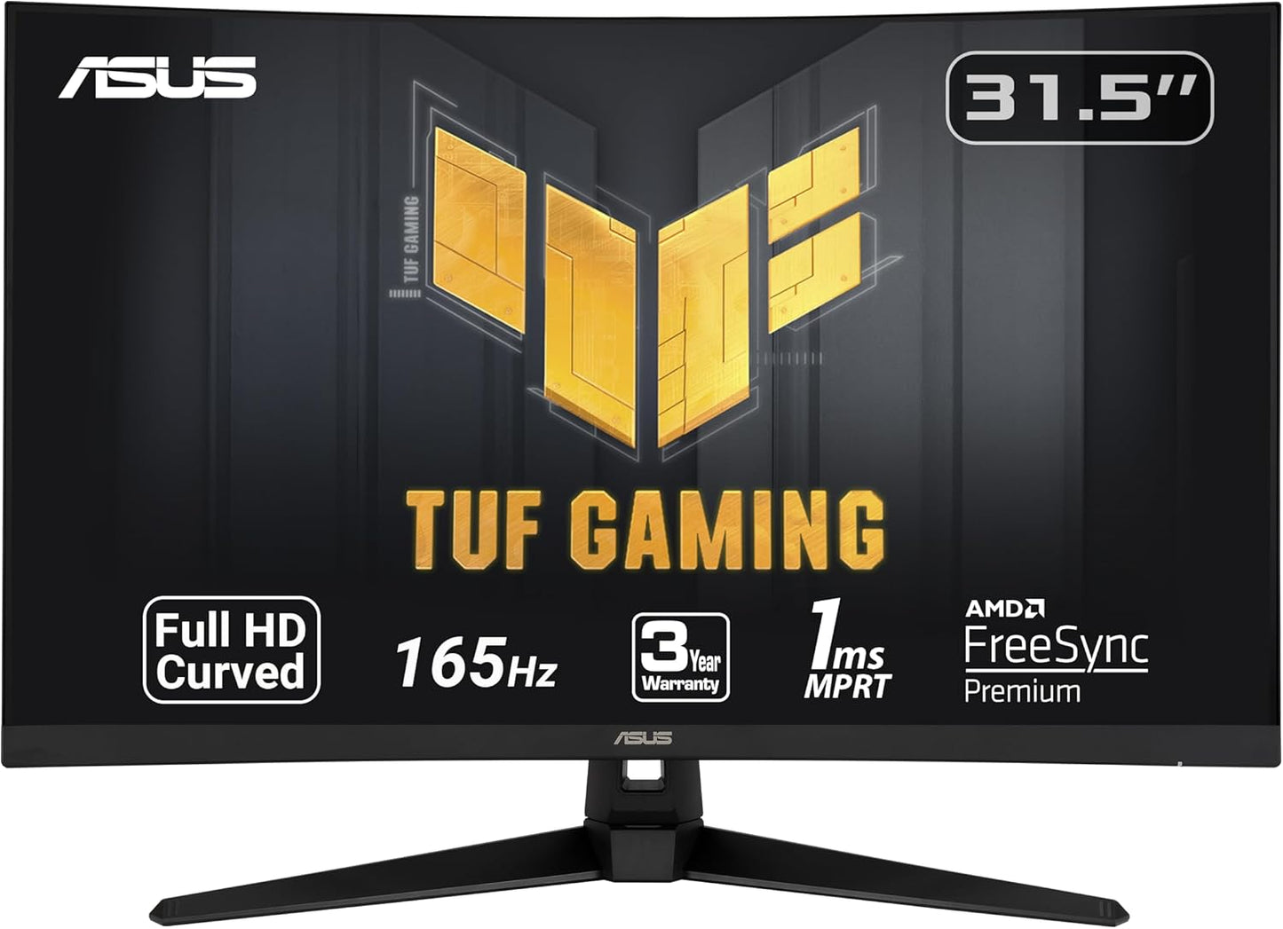 TUF Gaming VG328H1B 32” Curved Monitor, 1080P Full HD
