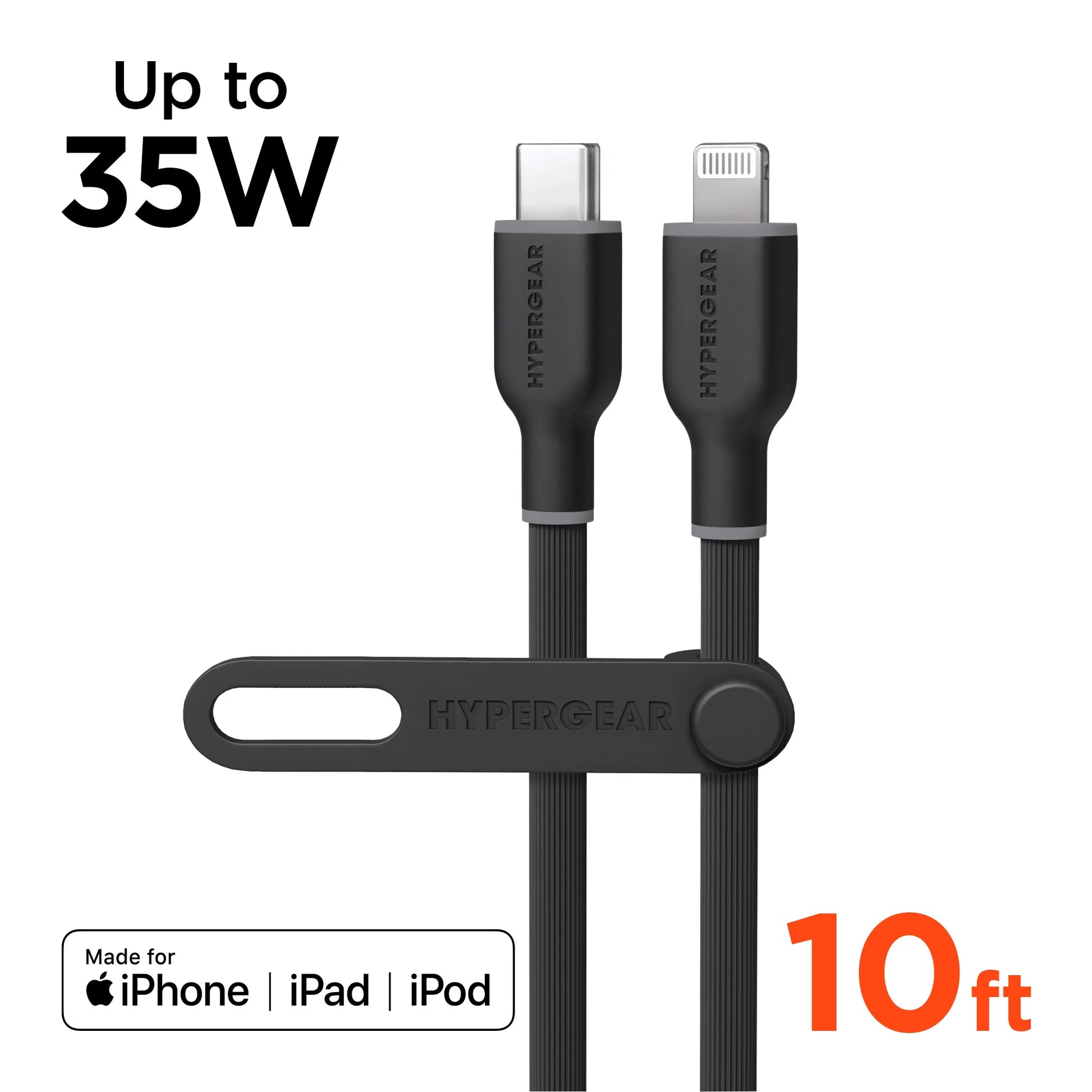 Hypergear Flexi PRO USB-C to Lightning Cable 10Ft