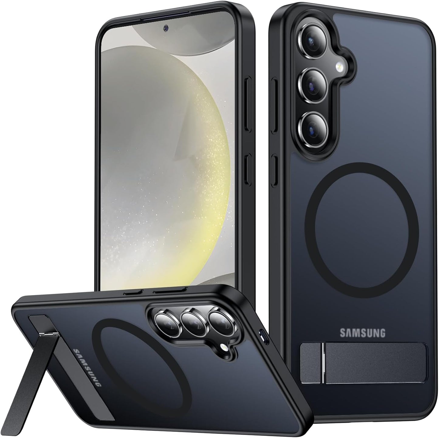 SPIDERCASE Magnetic for Samsung Galaxy S26 Ultra Case,[Built-in Invisible Kickstand][Compatible with Magsafe] Slim Translucent Matte Phone Case for S26 Ultra 6.9'', Purple