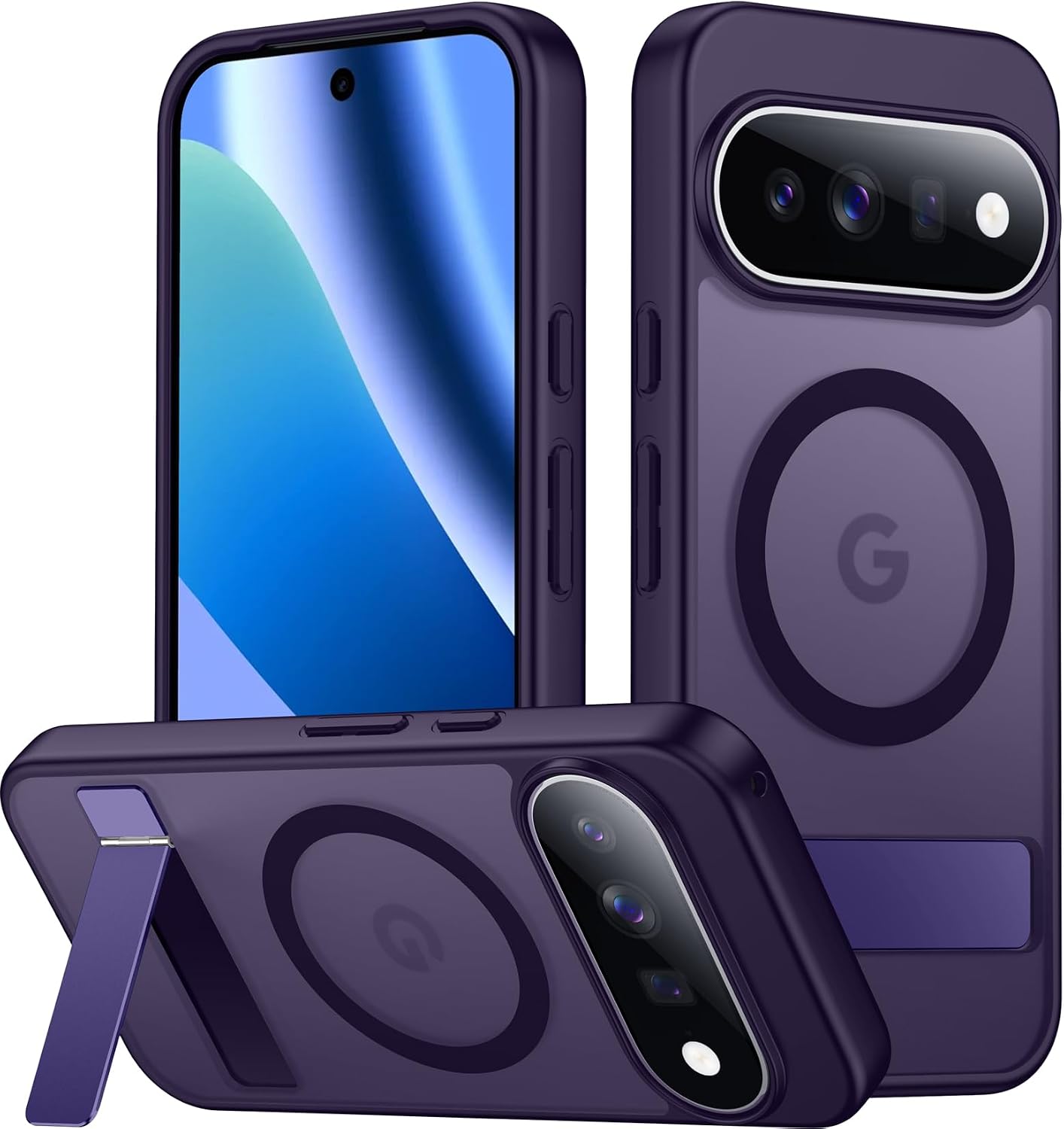SPIDERCASE Magnetic for Samsung Galaxy S26 Ultra Case,[Built-in Invisible Kickstand][Compatible with Magsafe] Slim Translucent Matte Phone Case for S26 Ultra 6.9'', Purple