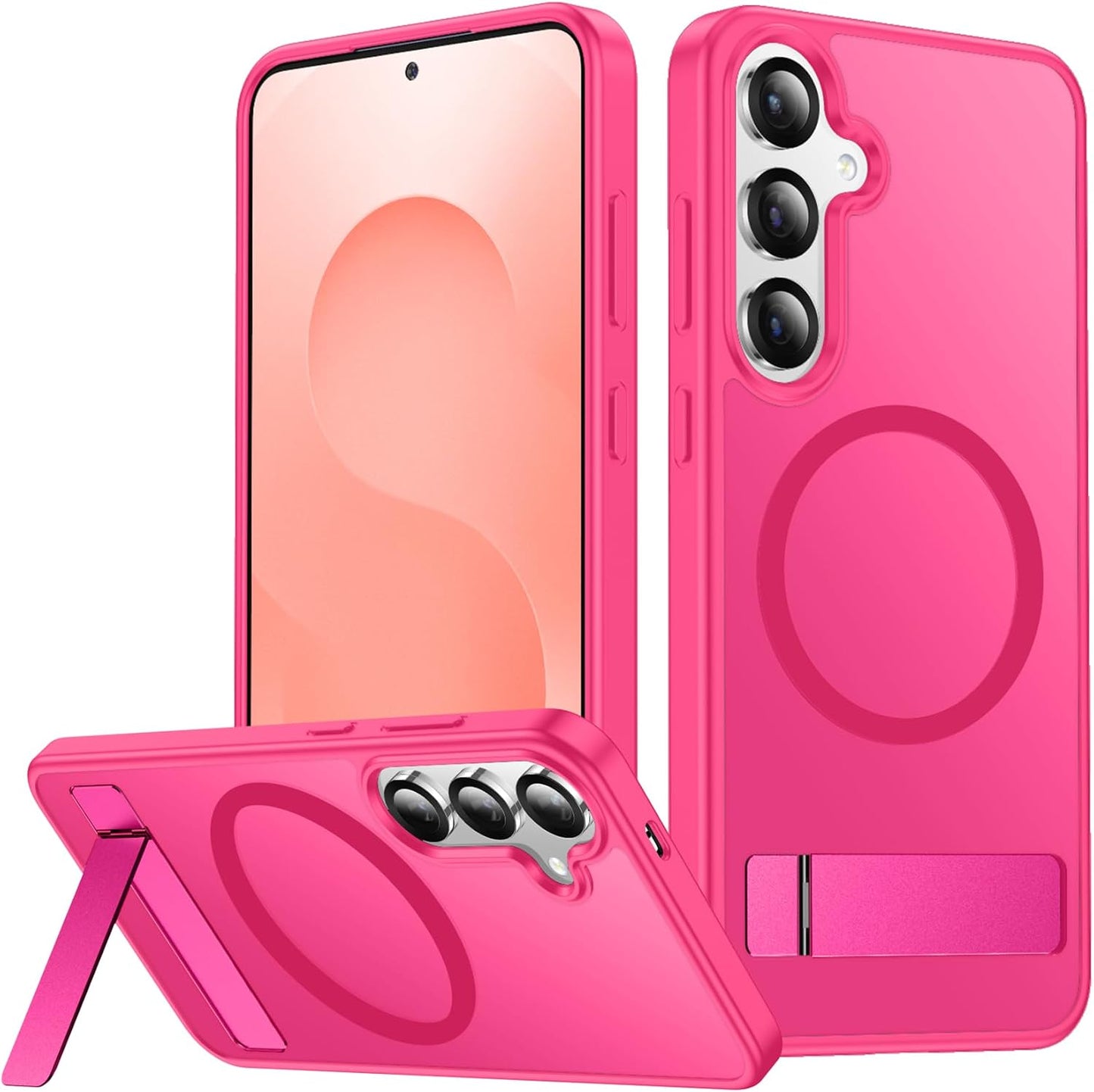 SPIDERCASE Magnetic for Samsung Galaxy S26 Ultra Case,[Built-in Invisible Kickstand][Compatible with Magsafe] Slim Translucent Matte Phone Case for S26 Ultra 6.9'', Purple