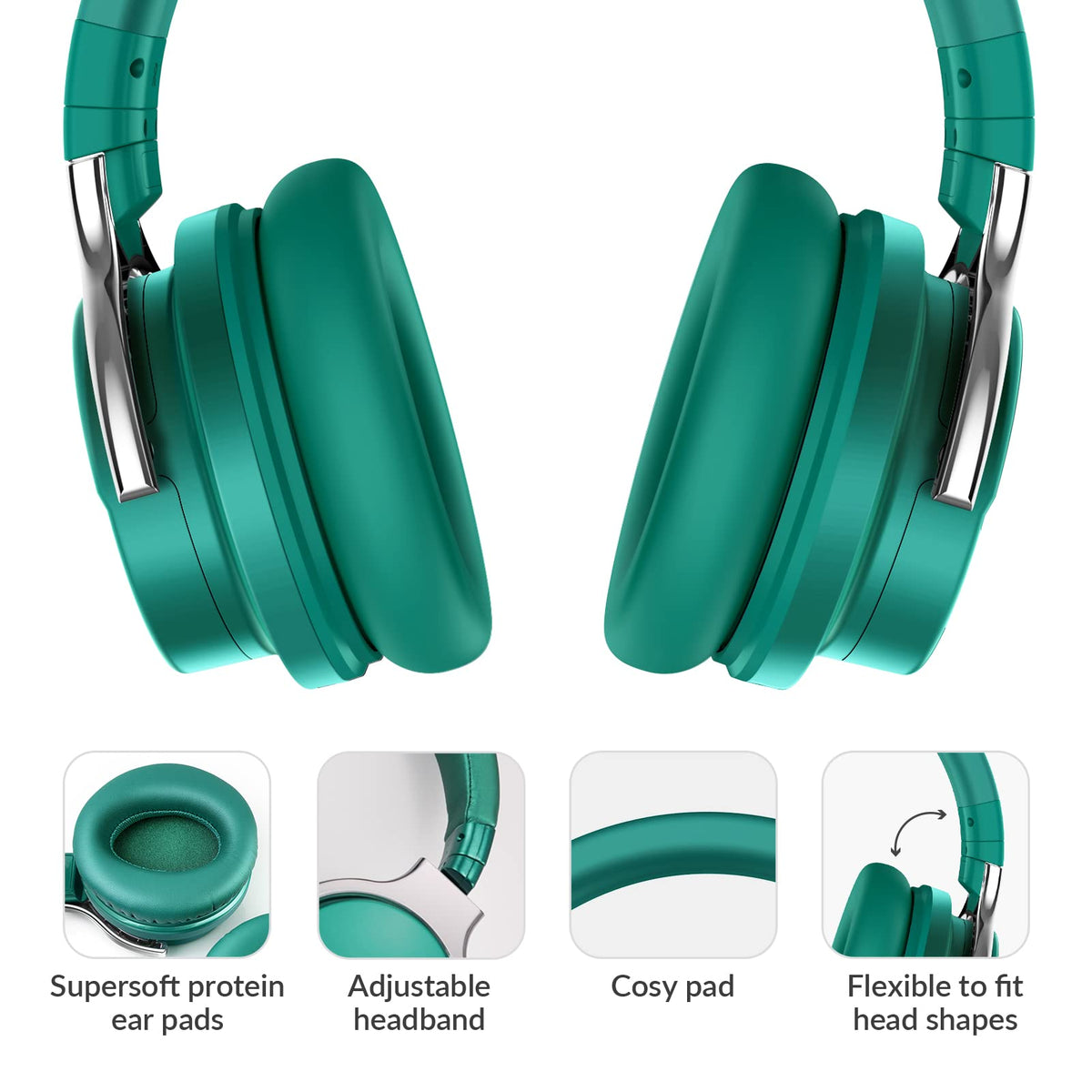 Million Sold 10 Years Classic E7 Active Noise Cancelling Headphones with Upgraded Noise Cancellation, Bluetooth Headphones Wireless with HD Sound Vivid Deep Bass, for Home Office Travel Gift Pcs