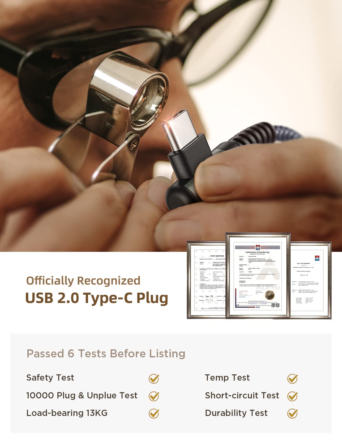 AINOPE 2-Pack Type C Charging Cable 3.1A Fast Charge, Right Angle [6.6ft+6.6ft] USB C Cable, Durable Nylon Braided Type C Charging Cable Fast Charge Compatible Galaxy S10 S9 S21, LG V30,V20,G6