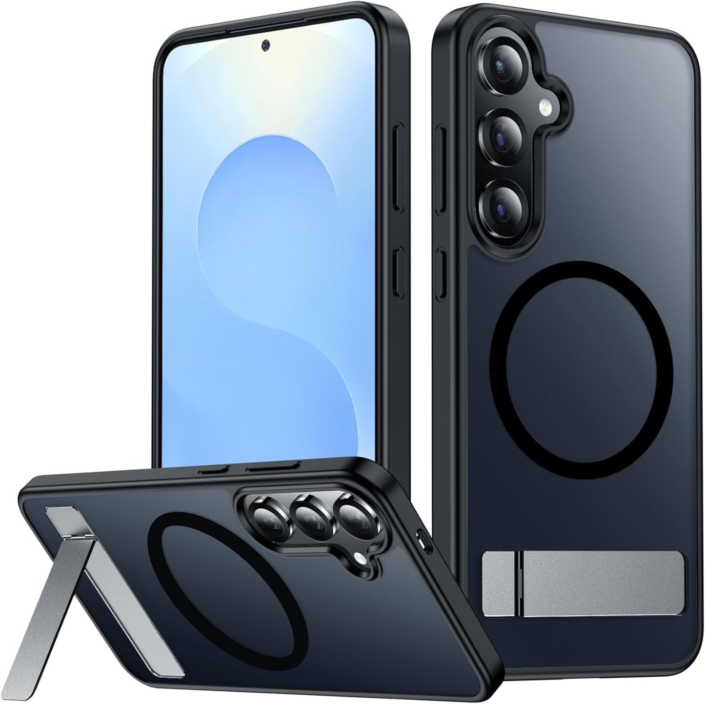 SPIDERCASE Magnetic for Samsung Galaxy S26 Ultra Case,[Built-in Invisible Kickstand][Compatible with Magsafe] Slim Translucent Matte Phone Case for S26 Ultra 6.9'', Purple