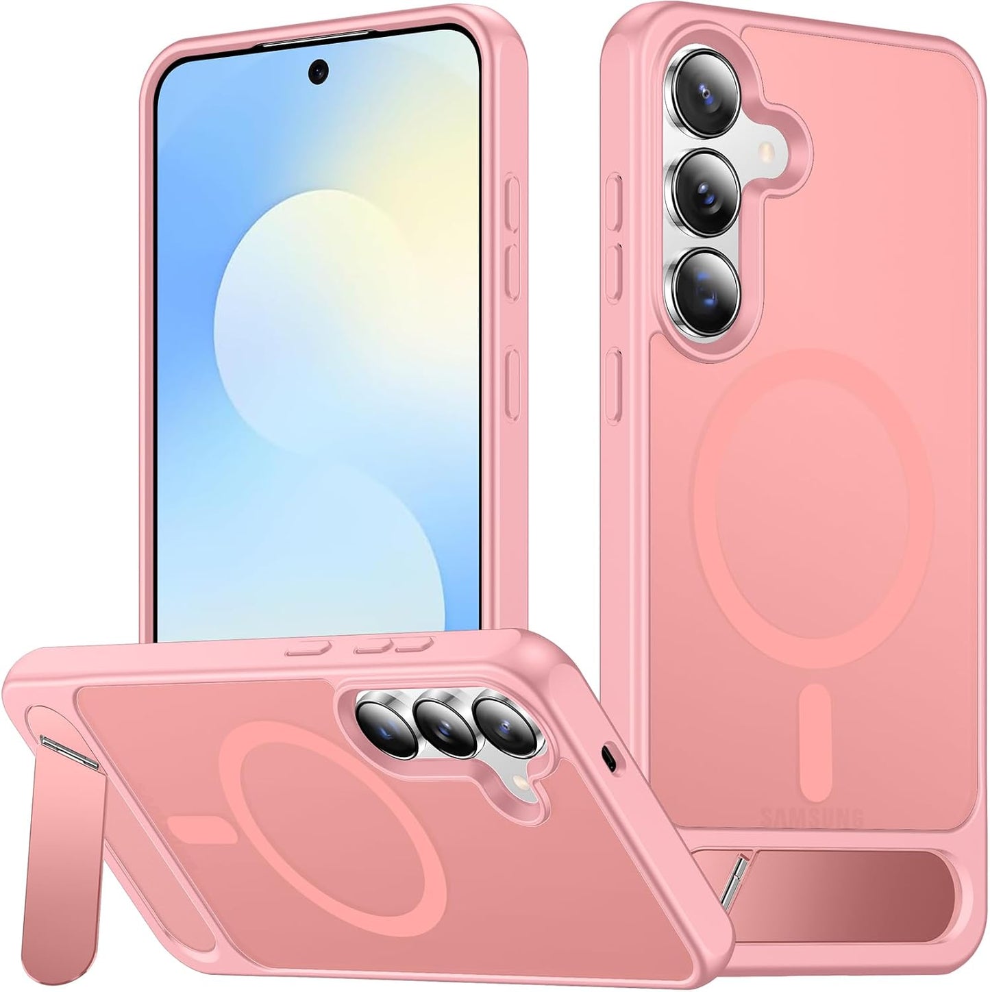 SPIDERCASE Magnetic for Samsung Galaxy S26 Ultra Case,[Built-in Invisible Kickstand][Compatible with Magsafe] Slim Translucent Matte Phone Case for S26 Ultra 6.9'', Purple