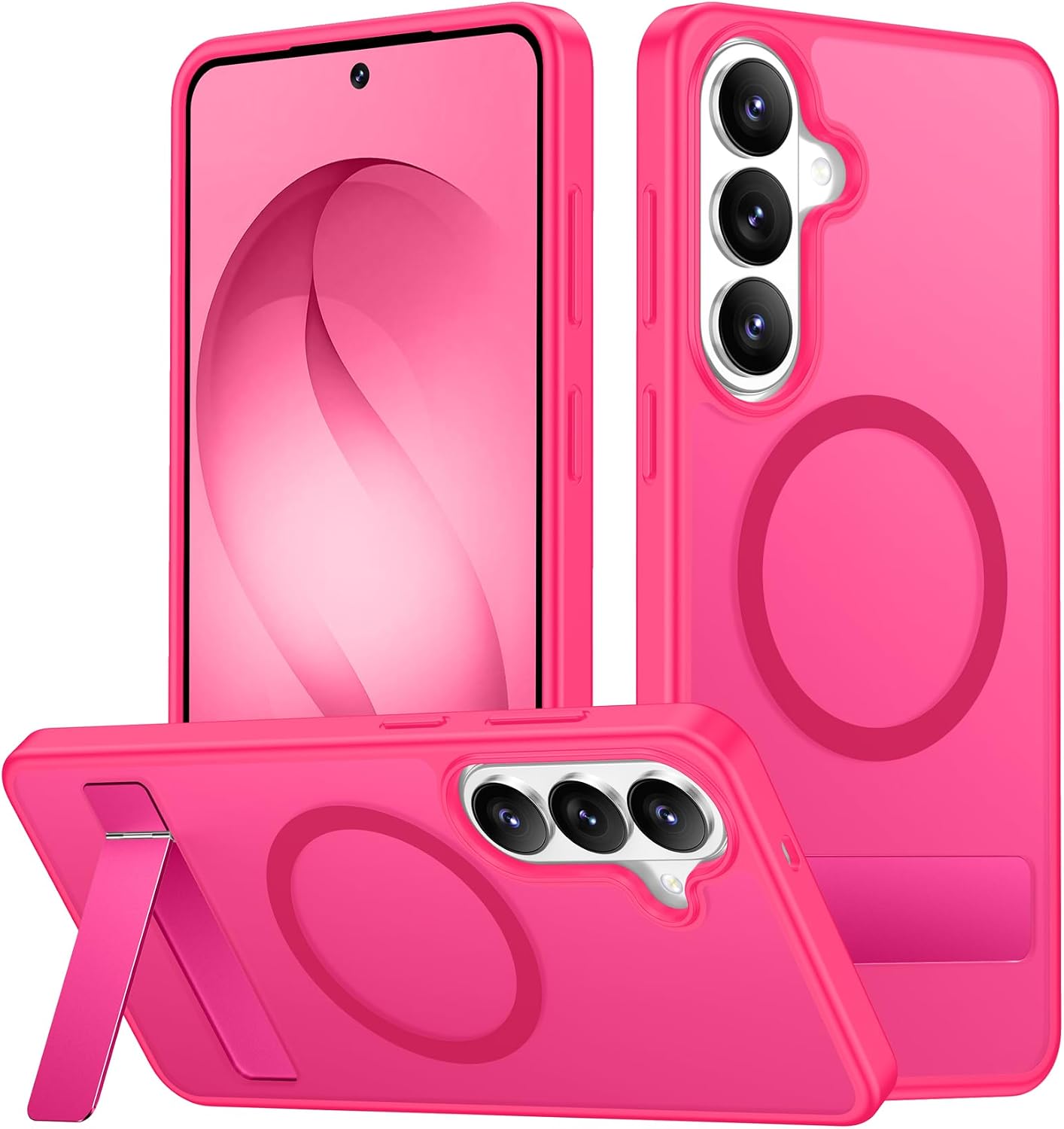 SPIDERCASE Magnetic for Samsung Galaxy S26 Ultra Case,[Built-in Invisible Kickstand][Compatible with Magsafe] Slim Translucent Matte Phone Case for S26 Ultra 6.9'', Purple