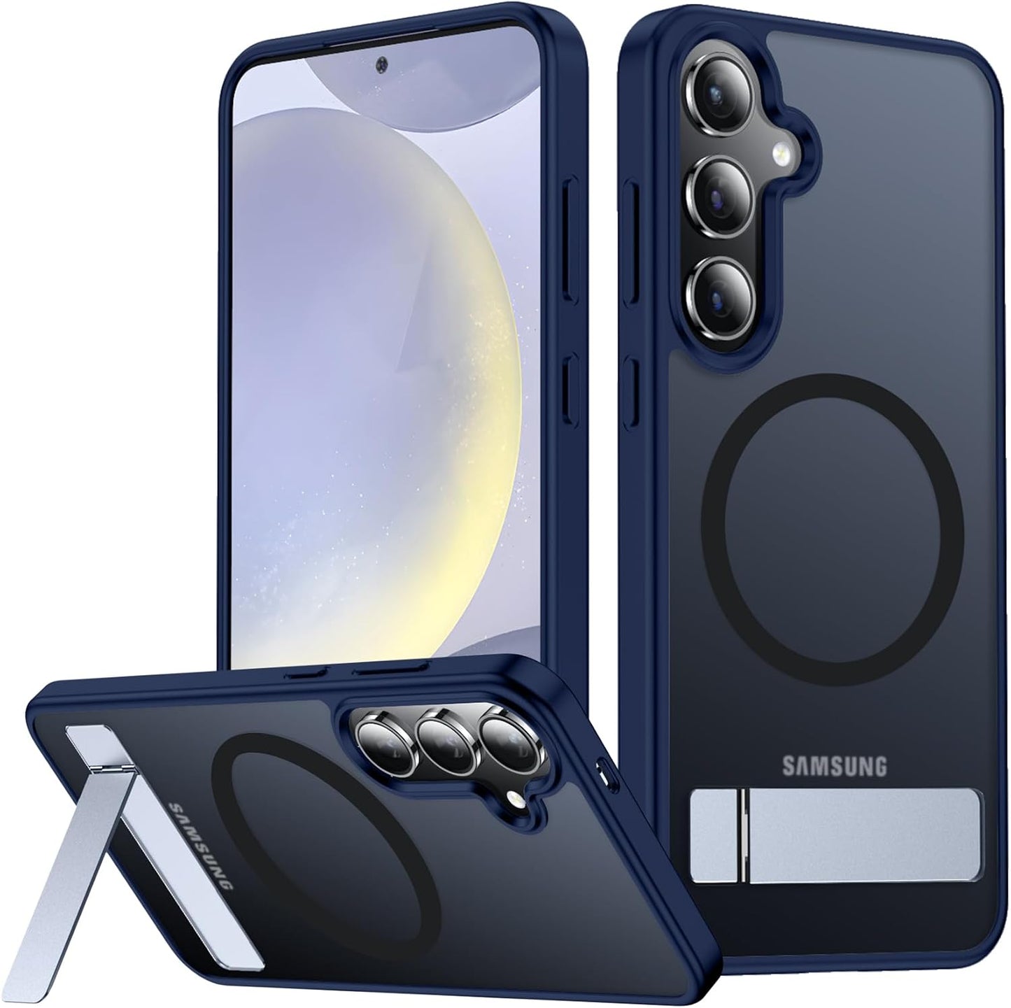 SPIDERCASE Magnetic for Samsung Galaxy S26 Ultra Case,[Built-in Invisible Kickstand][Compatible with Magsafe] Slim Translucent Matte Phone Case for S26 Ultra 6.9'', Purple