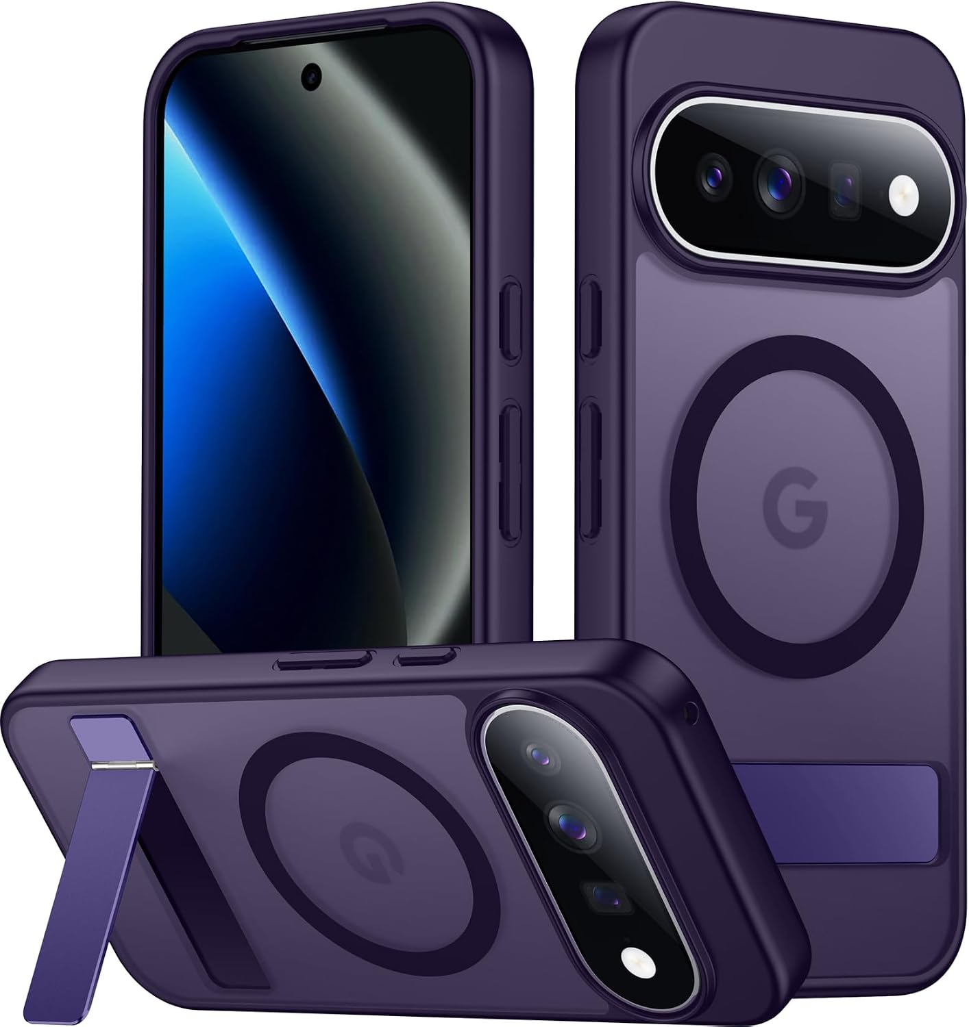 SPIDERCASE Magnetic for Samsung Galaxy S26 Ultra Case,[Built-in Invisible Kickstand][Compatible with Magsafe] Slim Translucent Matte Phone Case for S26 Ultra 6.9'', Purple