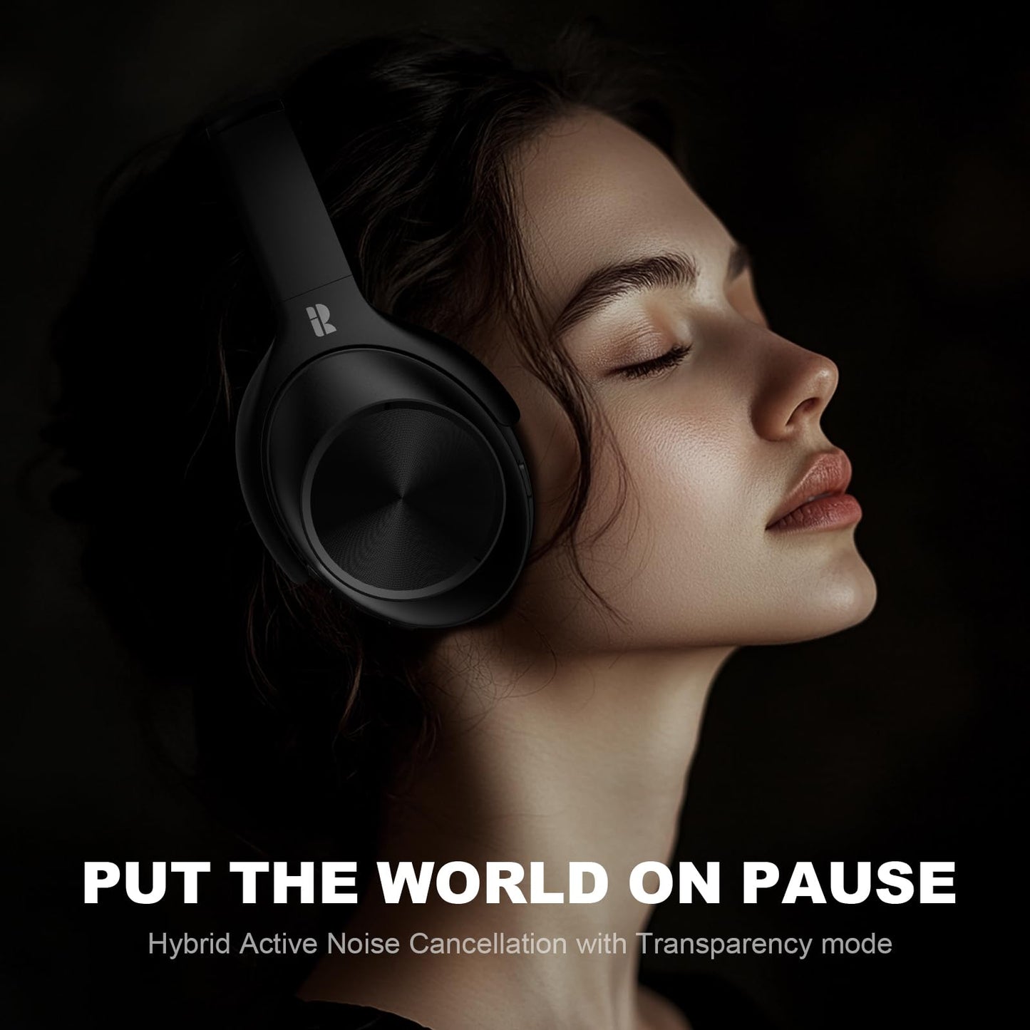 Calmbee Hybrid Active Noise Cancelling Headphones Wireless Over Ear 140Hrs