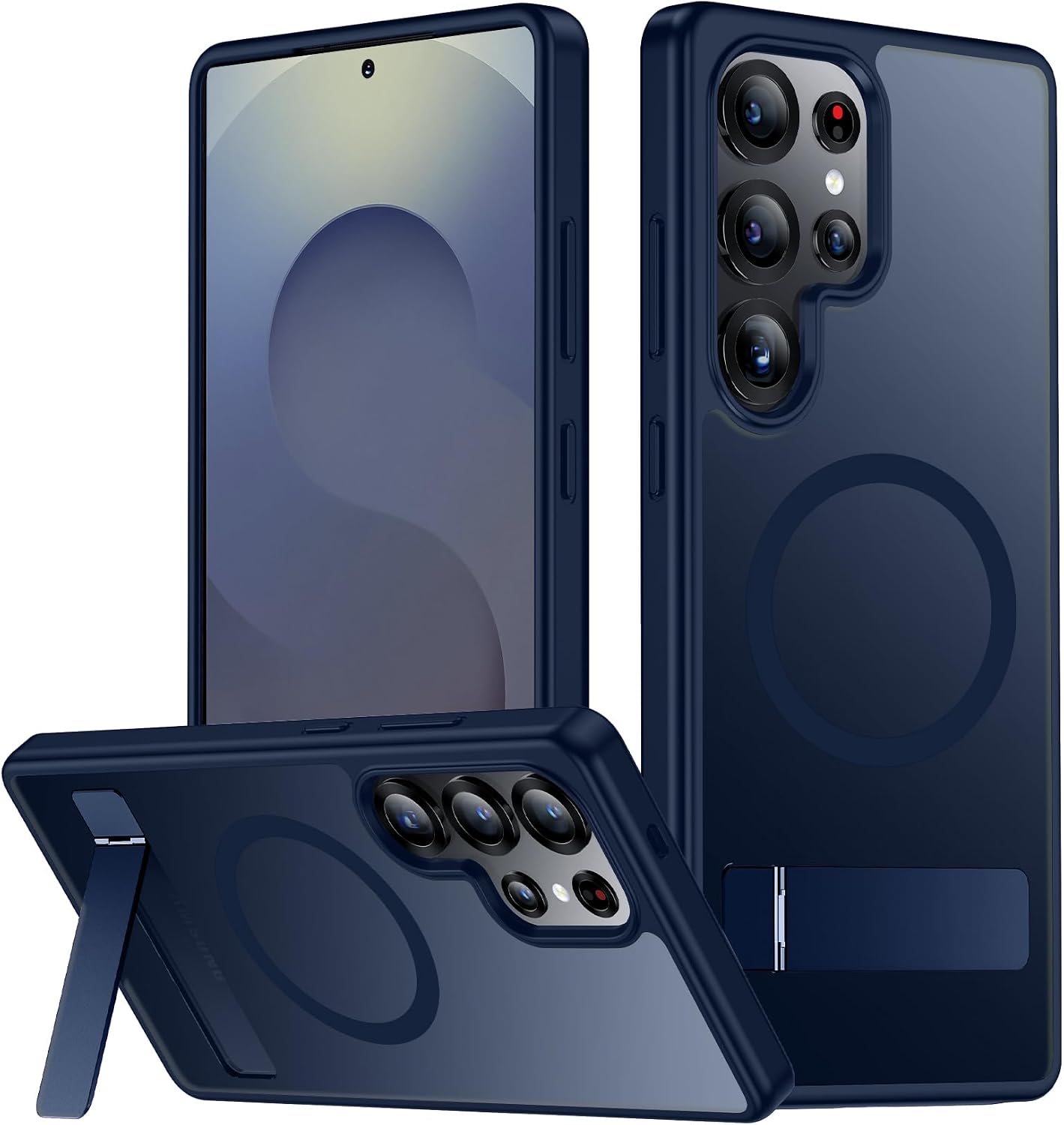 SPIDERCASE Magnetic for Samsung Galaxy S26 Ultra Case,[Built-in Invisible Kickstand][Compatible with Magsafe] Slim Translucent Matte Phone Case for S26 Ultra 6.9'', Purple