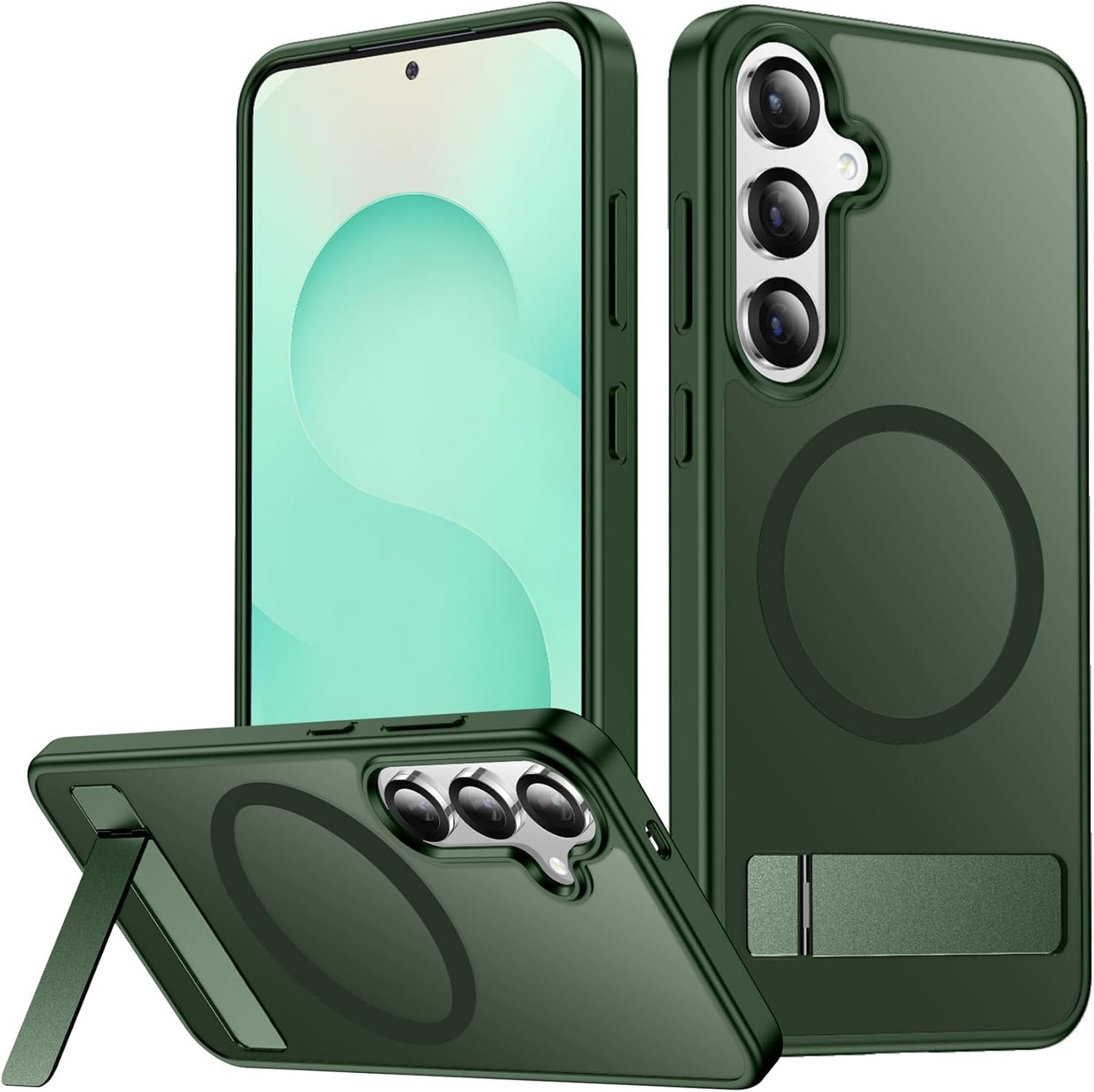 SPIDERCASE Magnetic for Samsung Galaxy S26 Ultra Case,[Built-in Invisible Kickstand][Compatible with Magsafe] Slim Translucent Matte Phone Case for S26 Ultra 6.9'', Purple
