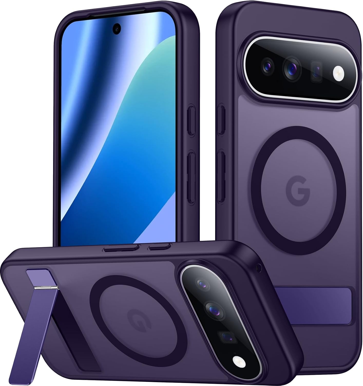 SPIDERCASE Magnetic for Samsung Galaxy S26 Ultra Case,[Built-in Invisible Kickstand][Compatible with Magsafe] Slim Translucent Matte Phone Case for S26 Ultra 6.9'', Purple