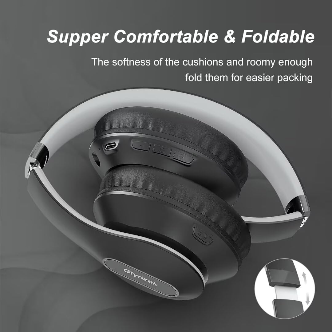 Wireless Bluetooth Headphones Over Ear V6.0 HiFi Stereo with Mic